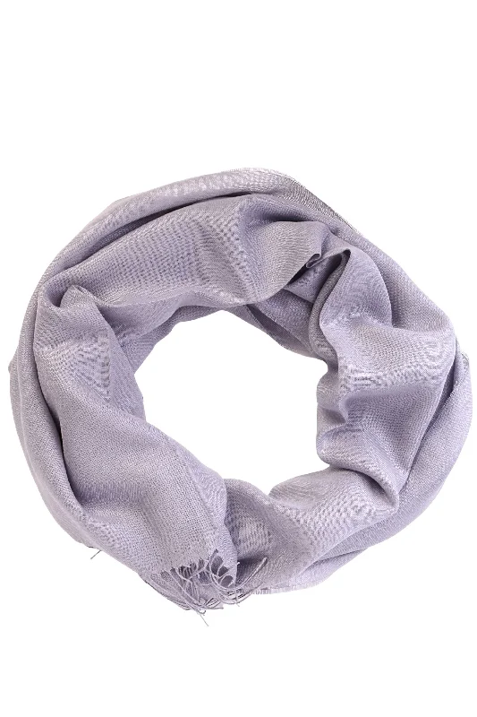 Alpaca wool and silk purple grayish shawl Fashionable Embroidered Shawl