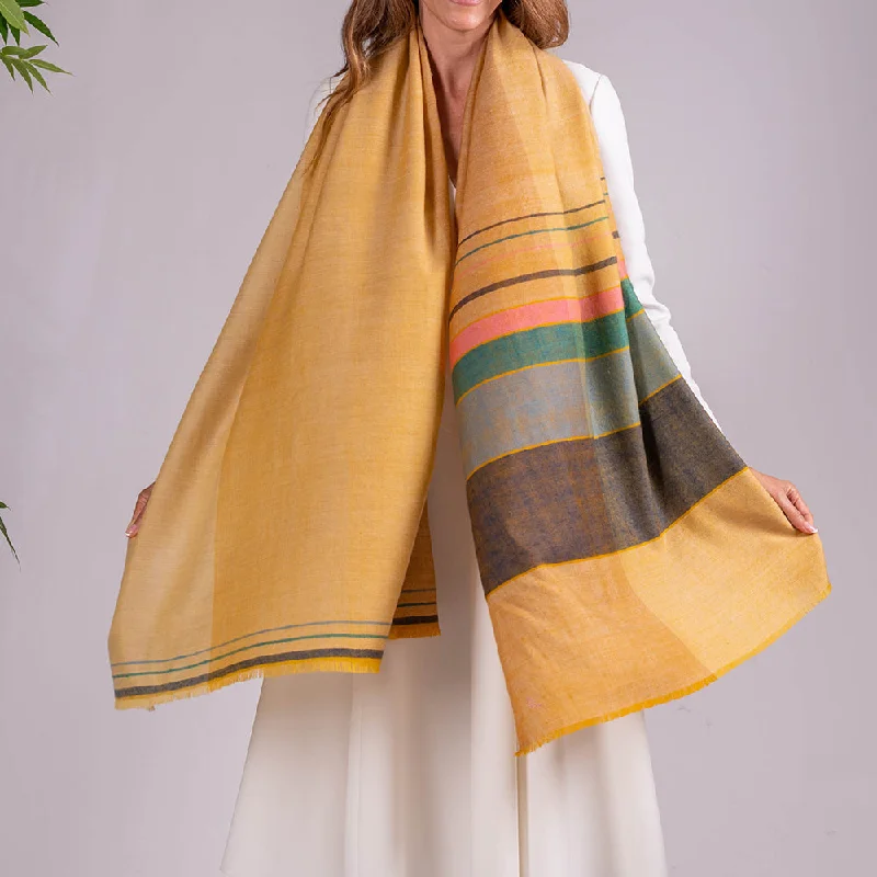 Apricot Crush Pashmina Cashmere Shawl Warm Woolen Shawl Wrap