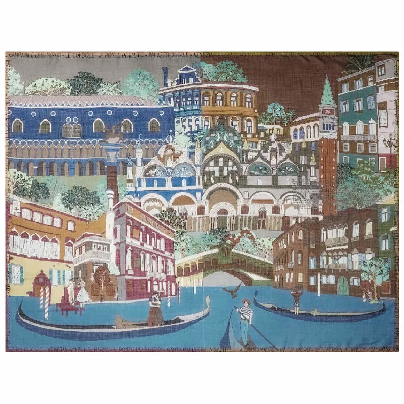 Colorful Venice shawl Fashionable Wool Shawl Cape