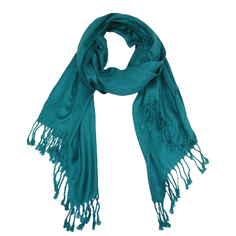 CTM® Women's Classic Pashmina Shawl Wraps Comfortable Plaid Shawl Wrap