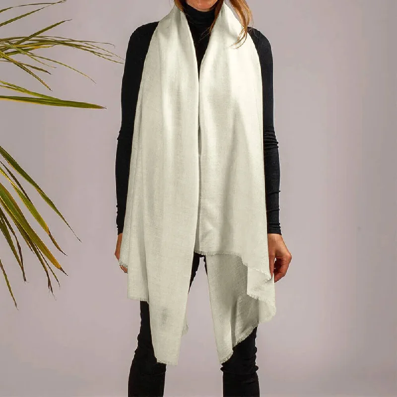 The Fondant Collection - Fondant Green Handwoven Cashmere Shawl Cozy Woolen Shawl Cape