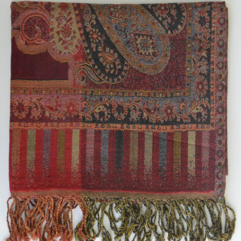 Handwoven Paisley Jamavar one of a kind limited edition designer Shawl Comfortable Shawl Scarf Wrap Handwoven Paisley Jamavar one of a kind limited edition designer Shawl Comfortable Shawl Scarf Wrap