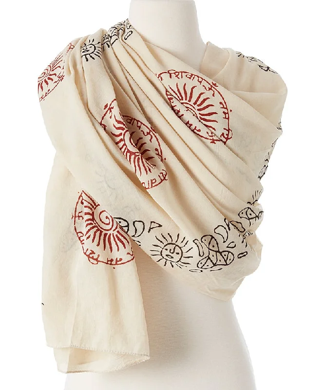 OMSutra Surya  Prayer Shawl Cozy Fleece Shawl Wrap