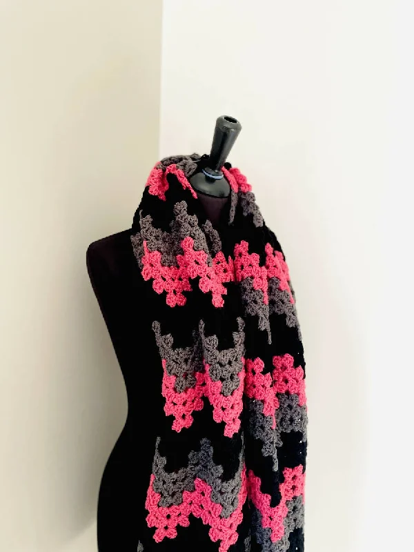 Roudainas Art Crochet Shawl BFG Comfortable Embroidered Shawl