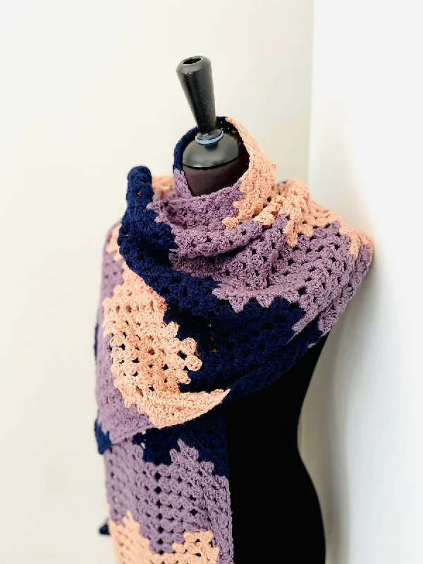 Roudainas Art Crochet Shawl BPS Soft Cashmere Shawl Wrap