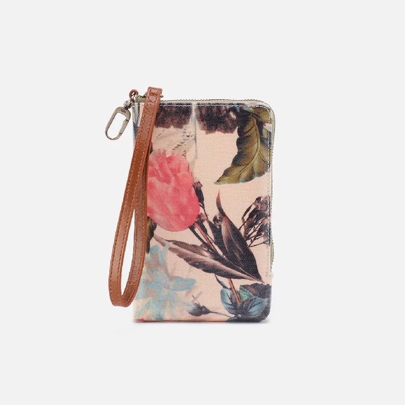 Spark Wristlet in Coated Cotton Canvas - Botanical Floral Herringbone Houndstooth Plaid Spark Wristlet in Coated Cotton Canvas - Botanical Floral Herringbone Houndstooth Plaid
