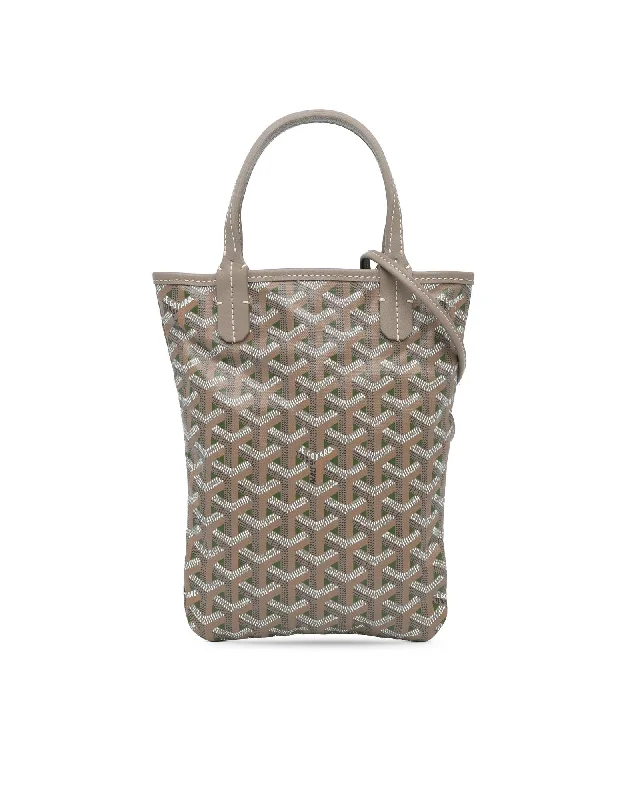 Coated Canvas Tote with Leather Trim and Detachable Strap Bodycon Sheath Shift