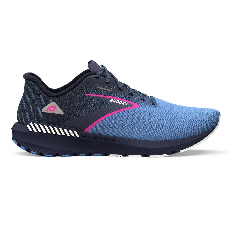 Women's Brooks Launch GTS 10, Peacoat/Marina Blue/Pink Glo, 6 B Medium Buttoned Zippered Snapped Women's Brooks Launch GTS 10, Peacoat/Marina Blue/Pink Glo, 6 B Medium Buttoned Zippered Snapped