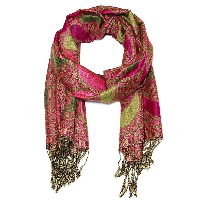 Women's Paisley Pashmina Shawl Cozy Knit Shawl Cape