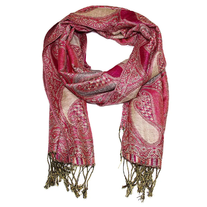 Women's Paisley Pashmina Shawl Elegant Knit Shawl Cape