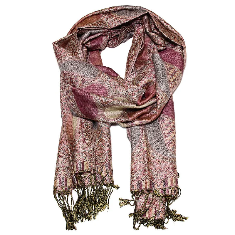 Women's Paisley Pashmina Shawl Fashionable Shawl with Tassels