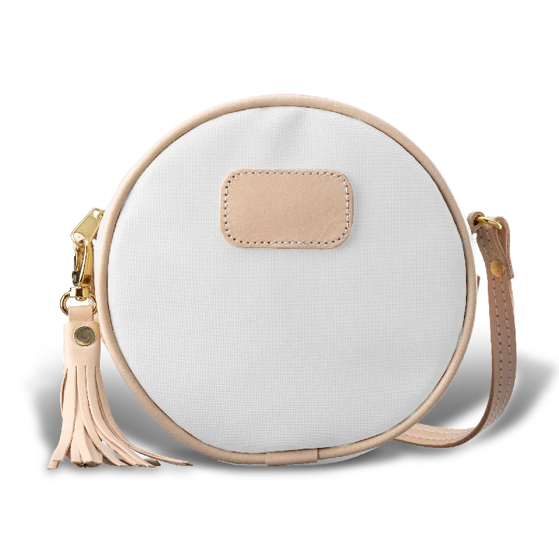 Jon Hart Coated Canvas Luna Crossbody Trench Wool Cashmere