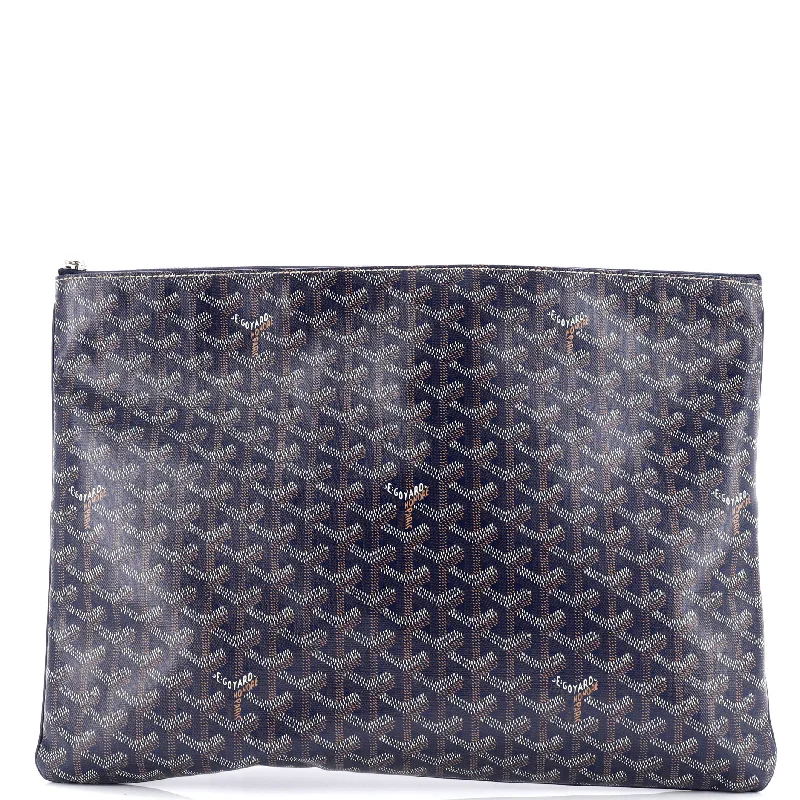 Senat Zip Pouch Coated Canvas GM Peter Pan Collar Cowl Neck Turtleneck