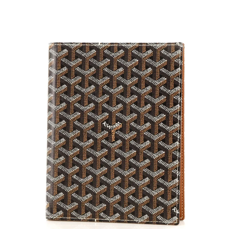 Agenda Cover Coated Canvas Hook-and-Loop Buckled Tied
