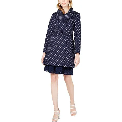 Belted Double-Breasted Trench Coat Jersey Tulle Batik