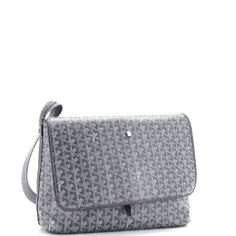 Capetien Messenger Bag Coated Canvas Knit Woven Fleece