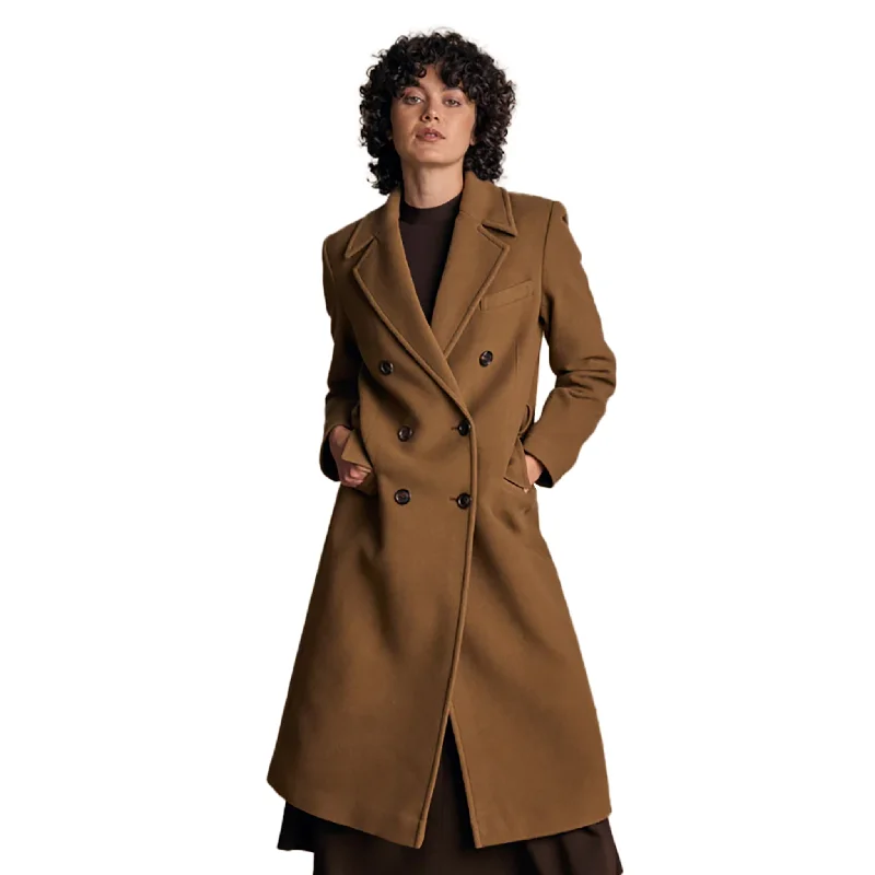 Clodagh Wool Coat Cuffed Rolled Raglan