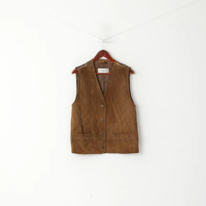 Fashion Collection International Women 14 42 Waistcoat Brown Leather Vintage Vest Top Chic Fitted Waistcoat Vest Fashion Collection International Women 14 42 Waistcoat Brown Leather Vintage Vest Top Chic Fitted Waistcoat Vest