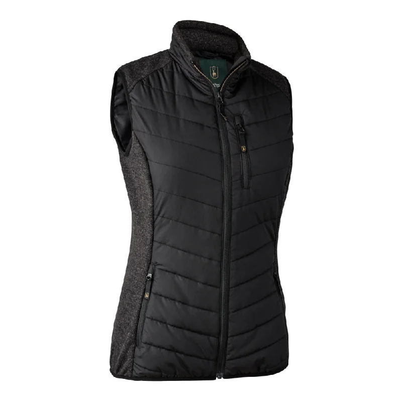 Deerhunter Lady Caroline Padded Waistcoat Trendy Faux Fur Waistcoat