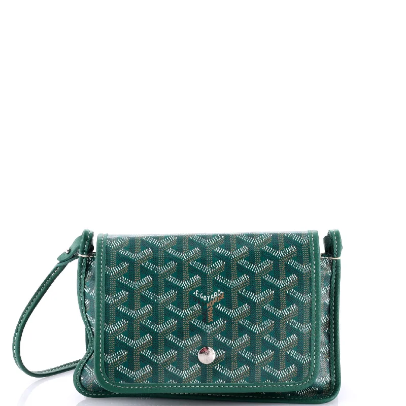 Plumet Clutch Wallet Coated Canvas Faux Fur Real Fur Shearling