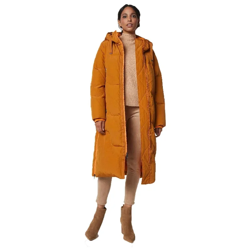 Andrew Marc Women's Adelaide Crinkle Puffer Coat Asymmetrical Diagonal princess