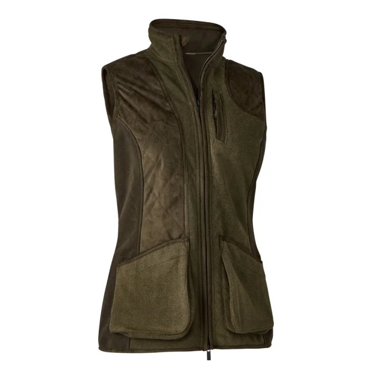Deerhunter Ladies Pam Shooting Waistcoat - Graphite Green Melange Elegant Lightweight Waistcoat Deerhunter Ladies Pam Shooting Waistcoat - Graphite Green Melange Elegant Lightweight Waistcoat