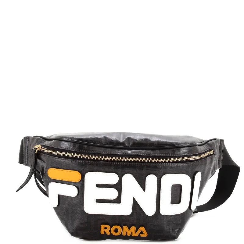 Mania Logo Waist Bag Zucca Coated Canvas