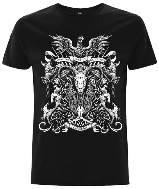 'Vegan Coat Of Arms' Unisex Vegan T-Shirt (Small sizes only)