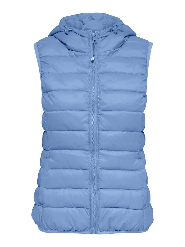 Only New Tahoe - Hood waistcoat Elegant Ribbed Waistcoat Vest