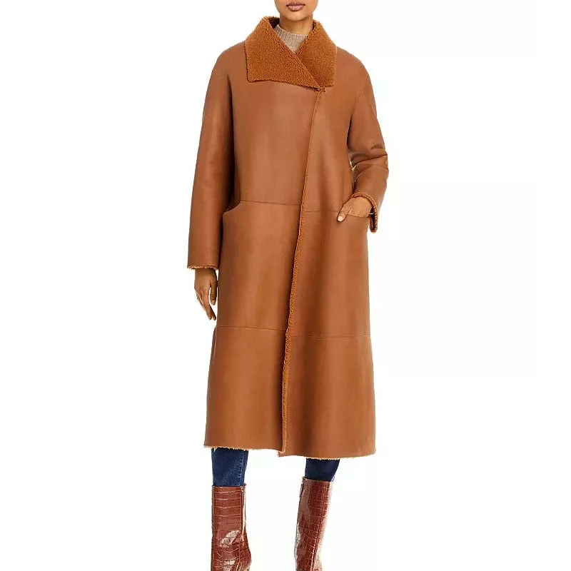 Best Looking Sheepskin Genuine High Quality Reversible Shearling Coat Collared Crew Neck Turtle Neck Best Looking Sheepskin Genuine High Quality Reversible Shearling Coat Collared Crew Neck Turtle Neck