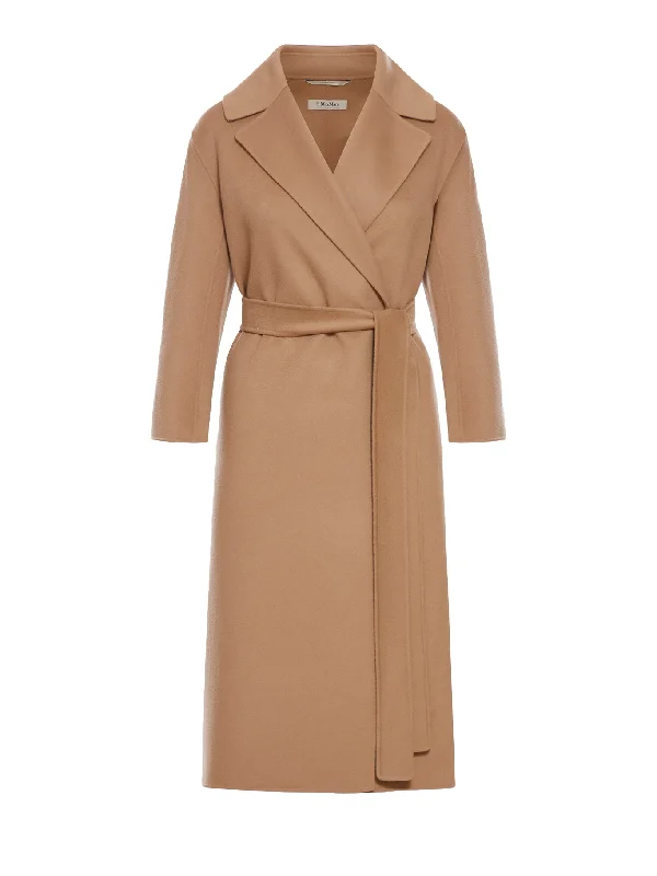 WOOL ROBE COAT Crew Neck V-Neck Boat Neck