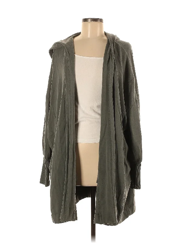Cardigan Front Pockets Side Pockets Patch Pockets