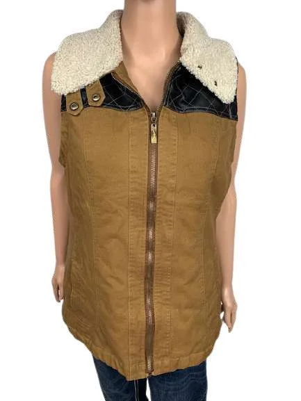 Western women's leather vest-C554-Vest Suede Fringe Vest