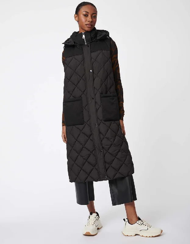 Lafayette Puffer Vest Warm Hooded Vest