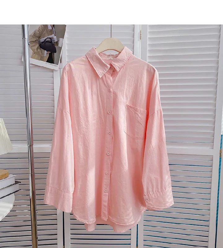 Long sleeve solid color shirt casual loose cardigan top 6426 Boxy Cardigan Fitted Cardigan A-Line Long sleeve solid color shirt casual loose cardigan top 6426 Boxy Cardigan Fitted Cardigan A-Line