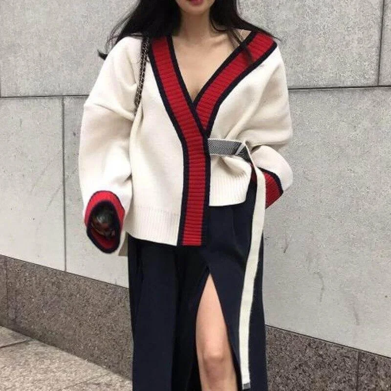 Open Stitch Oversized Cardigan Sweater For Women Cable Knit Ribbed Knit Lace Knit
