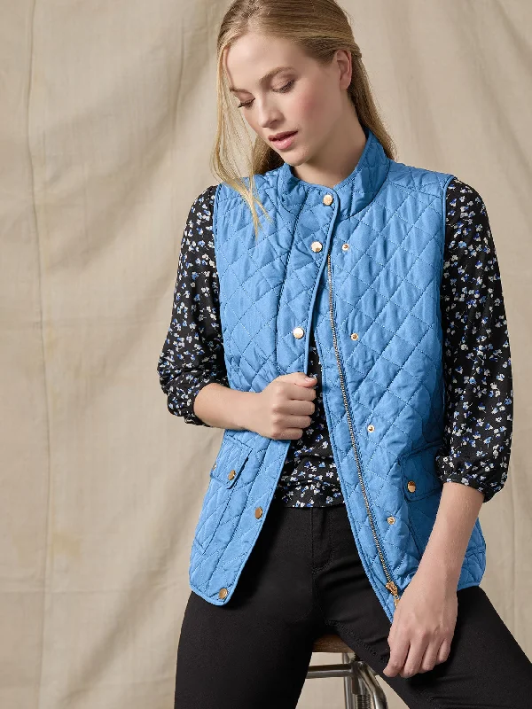 Quilted Puffer Vest Elegant Duster Vest