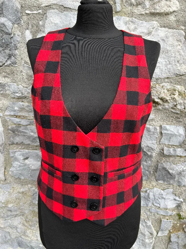 Red check waistcoat uk 10 Fashionable Belted Waistcoat Vest