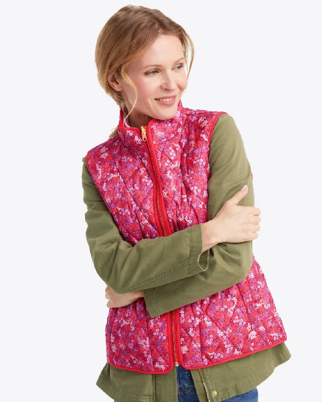 Reversible Quilted Puffer Vest Modern Suit Vest