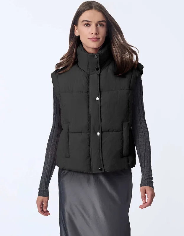 Vortex Snap Puffer Vest Vintage-Inspired Vest