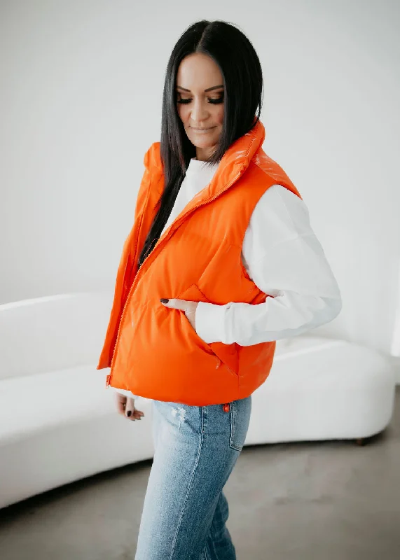 Bec Puffer Vest Minimalist Wool Vest