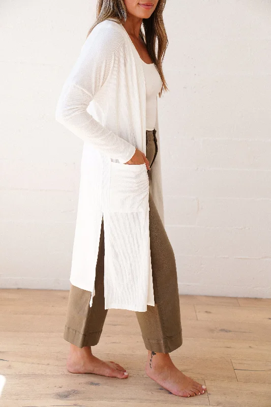 CJ's Favorite Ribbed Cardigan Nylon Fabric Polyester Fabric Spandex Fabric
