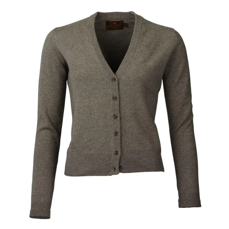 Laksen Bridget Merino Cashmere Ladies Cardigan - Fungi