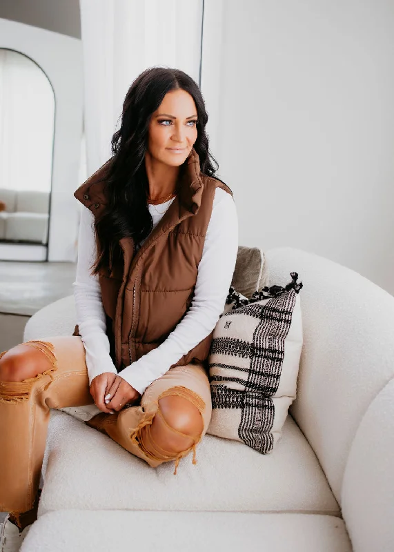 Leena Puffer Vest Lightweight Utility Vest