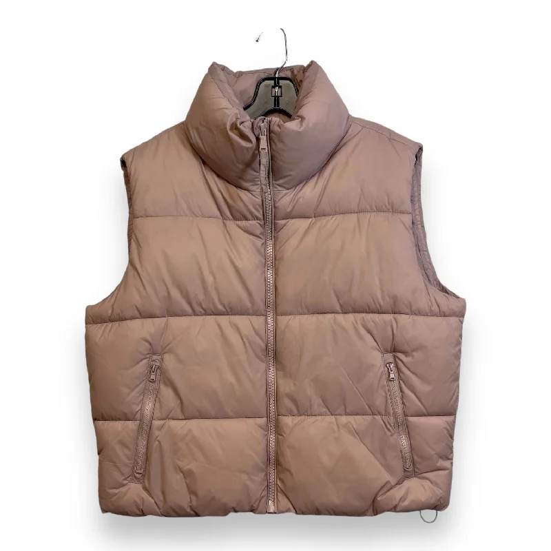 Vest Puffer & Quilted By Old Navy In Pink, Size: L Sporty Zip Vest
