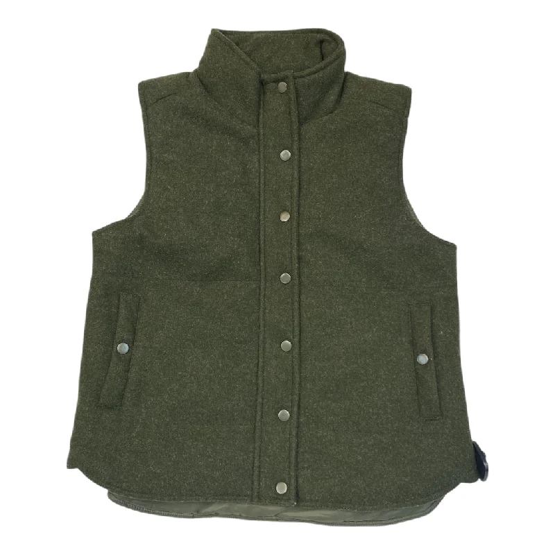 Vest Puffer & Quilted By Staccato In Green, Size: M Belted Puffer Vest